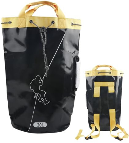 Bolsa de almacenamiento de cuerda, bolsa de cuerda resistente, mochila profesional resistente a la intemperie para almacenamiento de equipos de escalada, mochila antideslizante para arboristas de