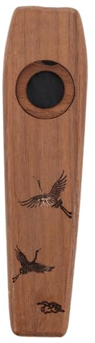 QUMIIRITY Massives Holz-kazoo für Erwachsene Kazoo-flöte aus Holz Holzflöte für Anfänger und Profis Musikinstrument aus Massivholz Einfach zu Spielen für Musikbegleitung und Soloauftritte