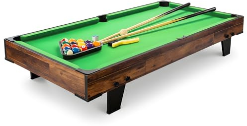 homelikesport Mini-Billardtisch,4 FT Pool-billardtische,Mini Pooltisch - Inklusive Sämtlichem Zubehör, grün tischbillard, Billiard Tisch, Geeignet für Eltern und Kinder