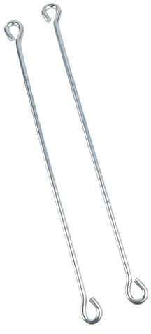 JoyousMall Verzinkte Kolbenstange, 36,5 cm, für Grifftyp 75, Blumenpumpen und normale Pumpen, silberfarbenes Ersatzteil, 2 Stück