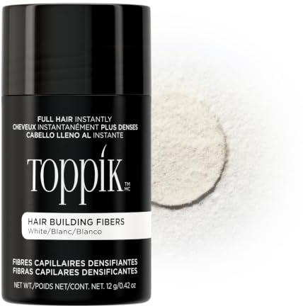 TOPPIK Fibres Capillaires Densifiantes Blanc, 12 g