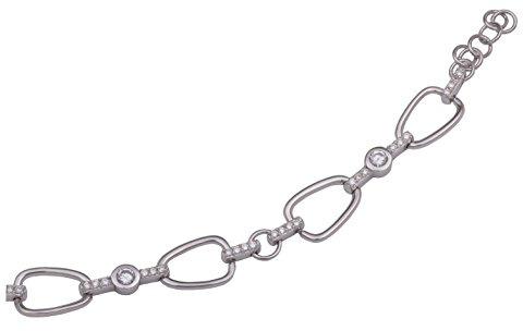 Orphelia Alvina Damen-Armband 925 Sterlingsilber mit Zirkonia 19 cm ZA-1907