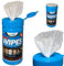 Bond-it Multiwipes - 1 tube of 80 large sheet wipes 200mm X 300mm. These sanitising hand wipes offer protection against MRSA and other bacteria. They are multipurpose, disposable & skin friendly. Builders and trades people use these as waterless cleaning cloth multi-wipes - great to wash hands when no water is around.