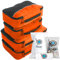 Bago Packwürfel für Koffer und Reisetaschen – 7-teiliges Gepäck- und Koffer-Organizer-Taschen-Set – Kompressions-Verpackungswürfel für Reise-Organizer – 4 Reisewürfel plus 3 Reißverschluss-Taschen