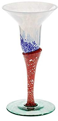 CRISTALICA Likörkelch Aperitifglas Steinlook Orient 50 ml Glas bunt Kerzenleuchter