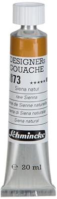 Schmincke Designers Gouache Siena natur, 20 ml-Tube, 25 673 007