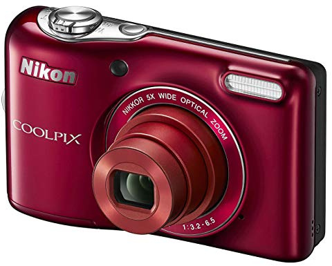 Nikon Coolpix L31 Digitalkamera (16 Megapixel, 5-Fach Opt. Zoom, 6,7 cm (2,6 Zoll) Display, HD-Video) rot
