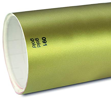 6,03€/m² Rapid Teck® Matt Folie - 091 Gold - Klebefolie - 5m x 63cm - Folie Matt Plotterfolie - Klebefolie selbstklebend - auch als Moebelfolie -Dekofolie