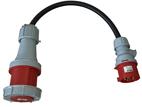 Kober-Elektrotechnik Adapterleitung 32A auf 63A, ca 0,5m Kabel Titanex H07RN-F5G 6mm²