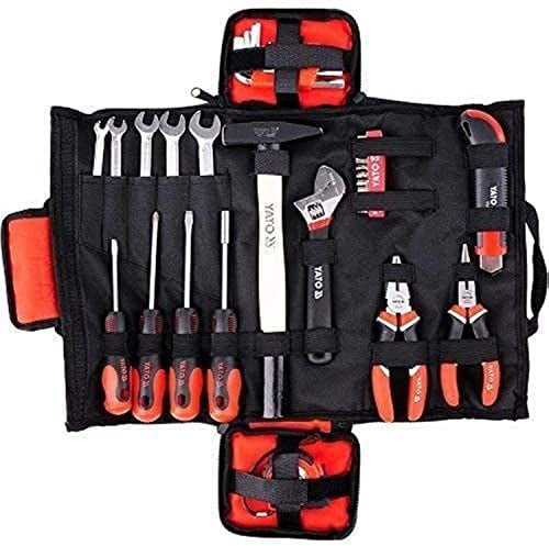 Werkzeugtasche 44-teilig , Zangen, Schlüssel, Bits, Hammer, Messer u.a. , Werkzeugkoffer