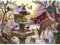 Bits and Pieces - 500 Piece Jigsaw Puzzle Age 14+ for Adults - Sunrise Feasting - 500 pc Animals, Winter Scene Jigsaw by Artist Liz Goodrick-Dillon