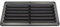 Griglia Aerazione Rettangolare In Plastica 260 x 125 mm nero