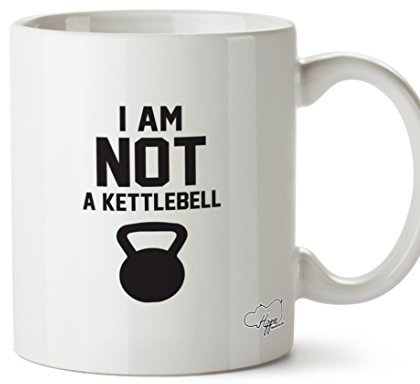 Hippowarehouse I Am Not a Kettlebell Printed Mug Cup Ceramic 10oz