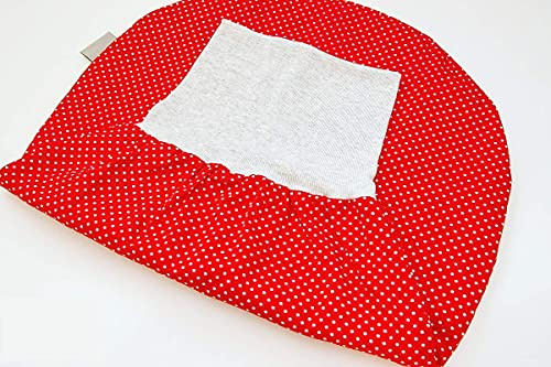Pucksack Strampelsack Schlafsack Babys 0-6 Monate, in Rot mit Punkten, wattiert oder unwattiert