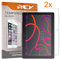REY 2X Protector de Pantalla para BQ AQUARIS M10, Cristal Vidrio Templado Premium, Táblet