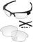 PapaViva Ersatzlinsen & Gummi-Kits für for Oakley Fast Jacket Kristallklar