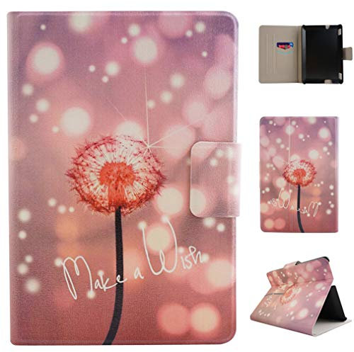 LMFULM® Hülle für Amazon Kindle Fire HDX 7 (7,0 Zoll) (3th Gen 2013 Nur) PU Leder Ultra Dünn Magnetverschluss Faltbare Lederhülle Löwenzahn Muster Schutzhülle für Kindle Fire HDX 7