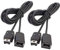 Fangfeen 2PCS contrôleur 3 mètres Cordon contrôleur Cordon Mini Édition Gaming Câble d'extension pour NES/Snes Classique