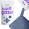 Hemway Craft Glitter - Azure Blue | Ultrafine Metallic Sequin Flakes for Resin & Epoxy Crafts | Supplies for Tumblers, Cards, Jewellery, Candle, Hair, Face, Body & Nail Art | 100 g