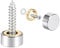 sourcing map 8Stk Spiegel Schrauben Dekorative Kappen Abdeckung Nägel Edelstahl Poliert 10 mm