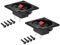 sourcing map 2 Ways Spring Speaker Terminal Clip Push Release Connector Audio Cable Terminals Strip Block Black Red WP2-7 2Pcs