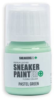 SNEAKERSER SNEAKER PINTER Premium - Pintura de piel flexible para zapatillas, entrenadores, zapatos y calzado: verde pastel, 30 ml