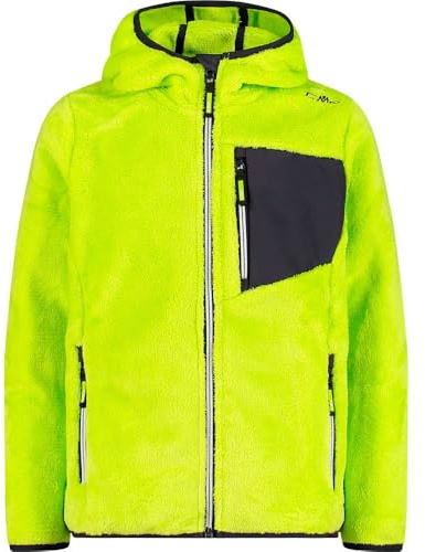 CMP Unisex Kinder Giacca in Pile Highloft Da Bambini Con Cappuccio Fisso Fleecejacke