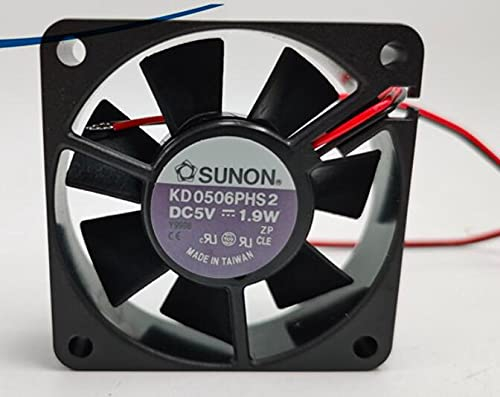 Zyvpee® 60 mm KD0506PHS2 5 V 1,9 W 2-Draht-Ventilator, 60 x 60 x 15 mm