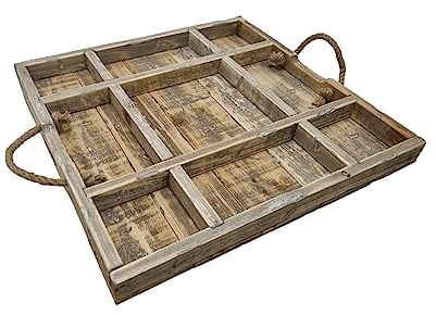 Vassoio 60x60 - Vassoio quadrato con corda per il tuo sgabello | Inspiring Minds