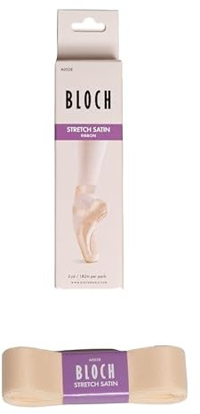 Nastro In Raso Elasticizzato A0528 Bloch Ballerino Etoile Danza Sport Ballerina Scuola Caviglia Tallone (Rosa)