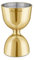 Final Touch Brass Plated Double Jigger - Stainless Steel (FTA7034-18)