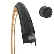 Fahrradabdeckung Corsa 700 x 28 C + Reifenkammer, Fahrradmantel 28 Zoll, Schwarz, Fahrrad-Para, Trekking
