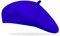 Van Der Rich ® - Klassischer französischer Baretthut Barett Wolle - Damen (HellRoyalblaue, One Size)