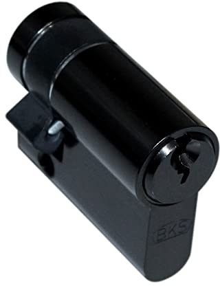 BKS Halbzylinder Dark Edition dunkel PZ 8900 Baulänge: 50mm (50/10 Gesamtlänge 60mm)