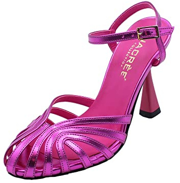 Nacrèe 4858006 Charm Fuxia Sandali Eleganti per Donna in Ecopelle con Tacco Alto (Taglia 38)