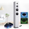 Tour de Son amplifié 100W Innovaley HP33-CD-WHITE avec Lecteur CD, Bluetooth, FM et USB + télécommande, Jeu de lumière OVNI