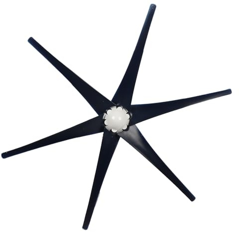 Marhynchus Generador de Turbinas de Molino de Viento, Generador de Imán Permanente de 800 W con 6 Aspas de Nailon para Casas Móviles y Cabañas (48V)