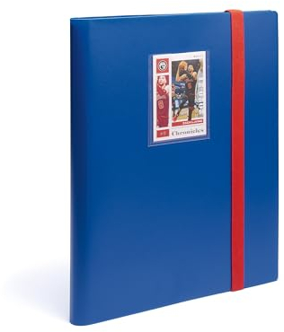Leuchtturm 369506 TCG Album Slim - mit 20 Hüllen für 360 Sport Trading Cards Sammelkarten - Softcover blau-rot