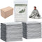 MIXIAO Lot de 50 couvertures de survie thermiques en Mylar emballées individuellement, parfaites pour l'extérieur, la randonnée, la survie, les marathons ou les premiers secours