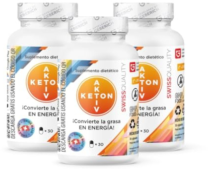 Cápsulas Keton Aktiv | Para dieta cetogénica | L-carnitina 500 mg + Extracto de té verde 200 mg | Apoyo al metabolismo | Con Gymnema Sylvestre, Rhodiola Rosea, CLA | 30 cápsulas