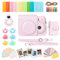 HIYQIN 8 en 1 Housse et Accessoires Compatibles avec Fujifilm Instax Mini 12, Polaroid Instax Mini 12 Album Photo/Cadres/Autocollants/Filtre d'objectif/Miroir Selfie - Rose