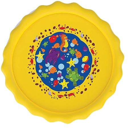 Hund Sprinkler Pad, Haustier Spray Pad, Faltbares Splash Pad, Große Anti Slip 67 Zoll Hund Spritzen Pads, Dicke Faltbare Hund Pool Pad, Haustier Sommer Outdoor Wasser Spielen Spielzeug, Passt von