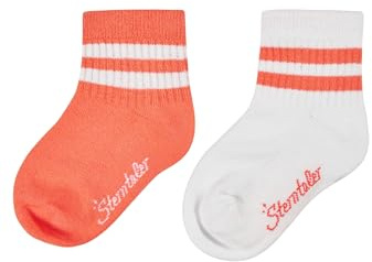 Sterntaler Socken Doppelpack Coolmax Rippe - Baby und Kindersocken kurz - klassische Rippstruktur - Sport Socke - klimaregulierend - optimale Passform - 2er Pack Unisex Strümpfe
