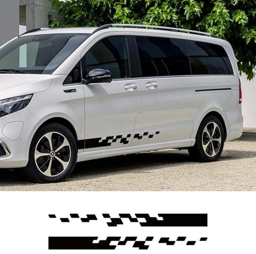 LIOUFTT Autoaufkleber, Vinyl-Dekoration, Racing-Dekor-Aufkleber, passend für Mercedes Benz Vito V-Klasse Viano W447 W639 W638 Wohnmobil