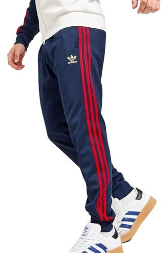 adidas Herren-Jogginghose IY9870, Marineblau/Rot