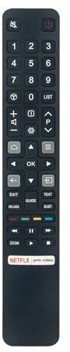RC802NU YUI1 Mando a Distancia de Repuesto Aptos para TCL 4K QLED TV C735K C935K 55C735K 65C735K 75C735K 98C735K 65C935K 75C935K 50QLED760 85C735K 55QLED760 32ES570F 32S5200 32S5400A 32S5400AF