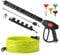 M MINGLE Kit tubo idropulitrice e pistola, tubo per idropulitrice con 5 punte e raccordo M22-14 mm, ricambio per Ryobi, Simpson, Craftsman
