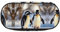 HJLUUFT Young Penguins With Snow print Makeup Cosmetic Bag Stationary Kawaii Pencil Box Pouch Gadget Organizer Bag with Zipper