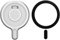 REYGEAK Gimbal Magnetic Adapter Base für Insta360 Flow 2 Pro,Aluminium Legierung Magnetic Adapter für Magsafe iPhone,Quick Release Mount mit Magnetring für Android Serie Smartphone
