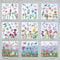 Fensterbilder Frühling Deko, 9 Fenstersticker Blumen, Fenstersticker Frühling mit Schmetterling Blumen, Schmetterling Deko, Statisch Haftende Fensteraufkleber Selbstklebend für Frühling und Sommer